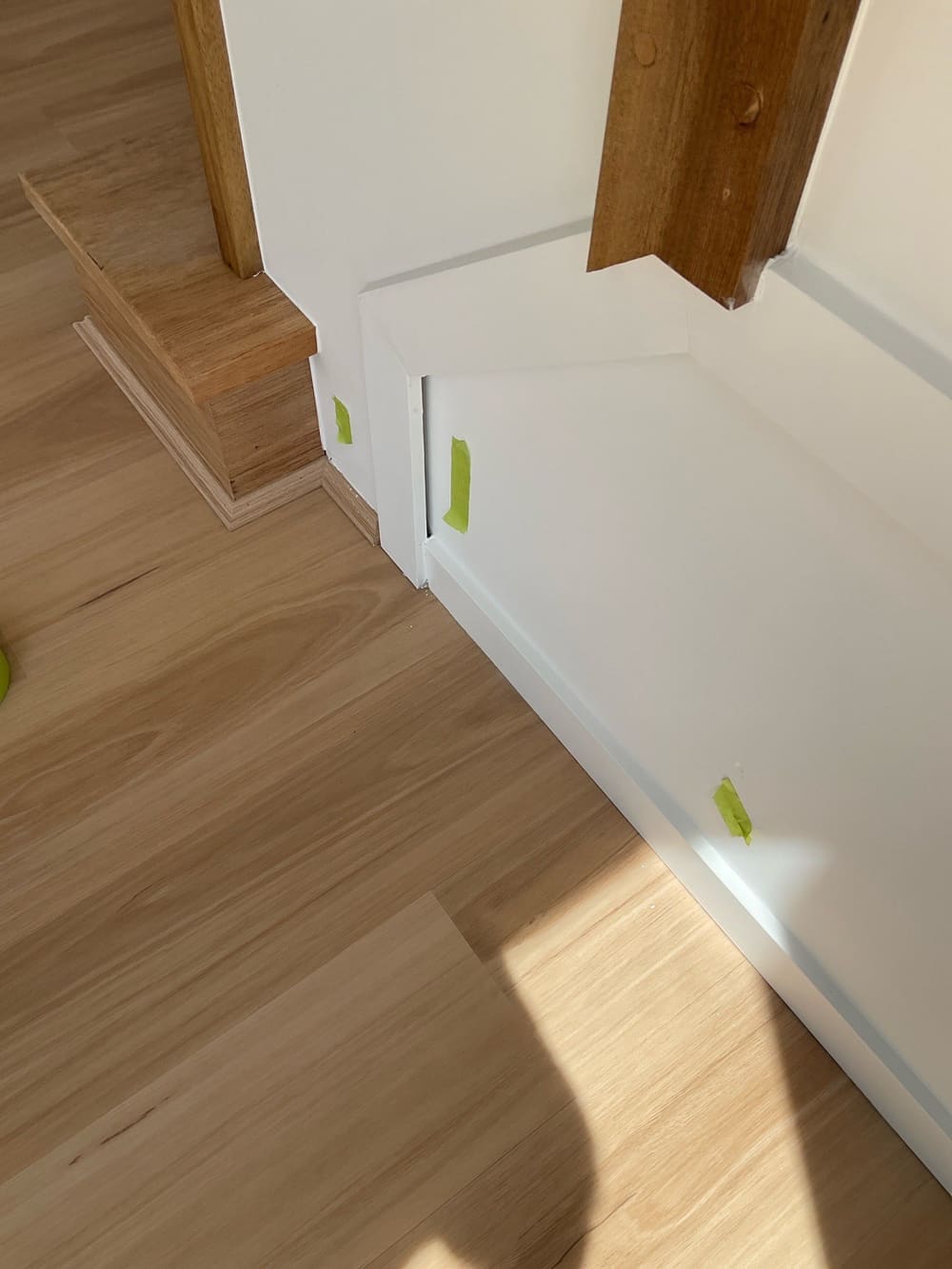 Caulking to floor/skirting joints, recorded during a fixing inspection in Narangba