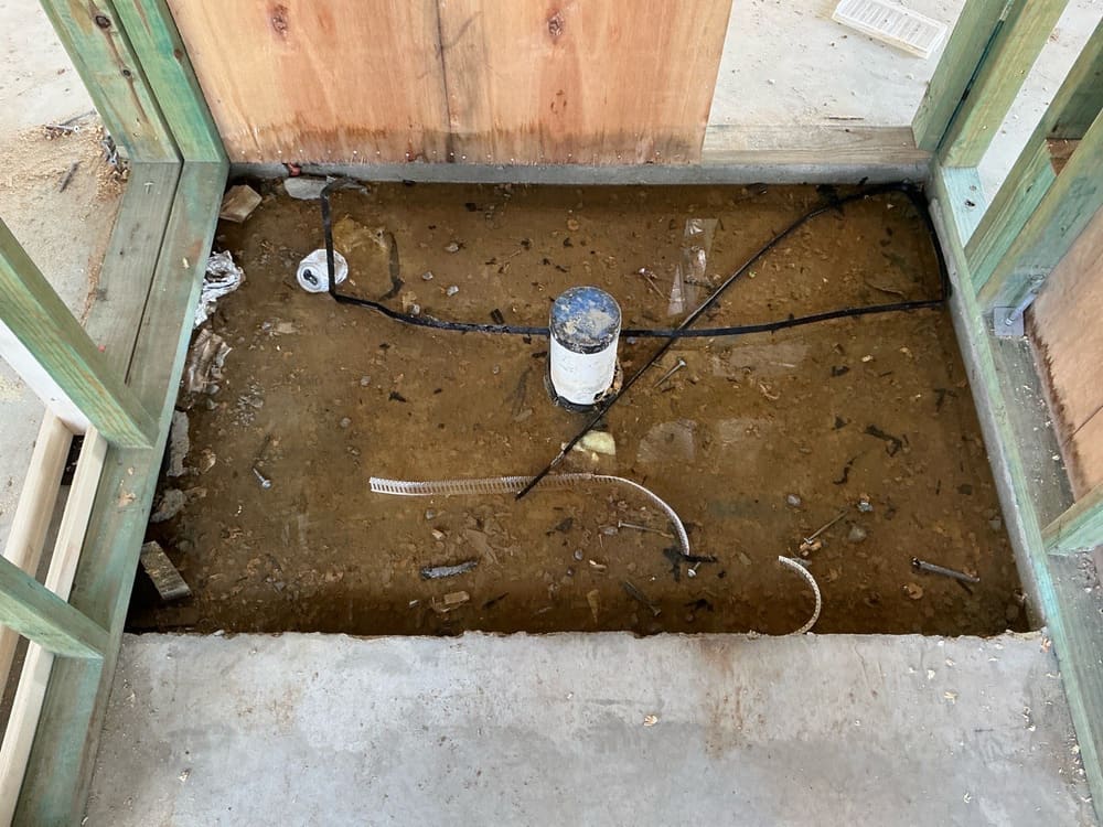 Extension required, recorded during a slab pre-pour inspection in Morayfield
